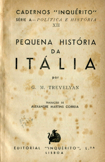Capa do Livro Pequena História da Itália