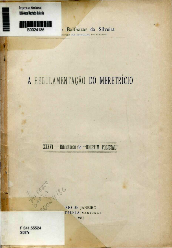 Capa do Livro A Regulamentação do Meretricio