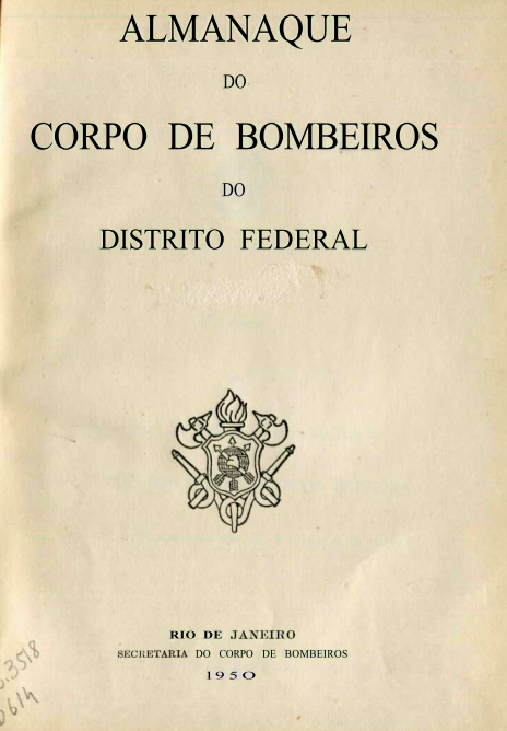 Capa do Livro Almanaque do Corpo de Bombeiros do Distrito Federal