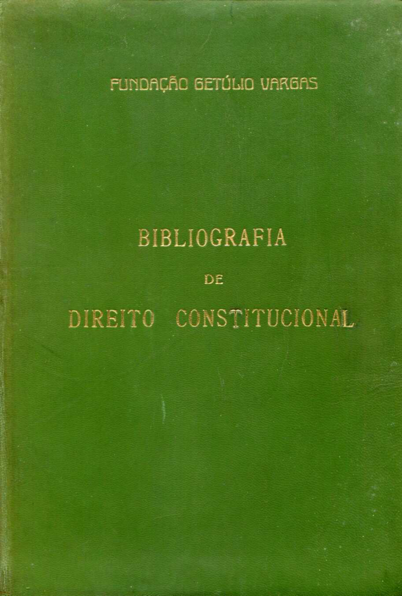Capa do Livro Bibliografia de Direito Constitucional
