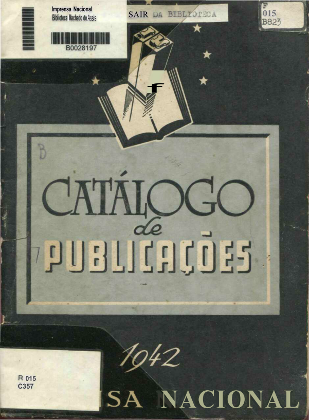 Capa do Livro Catálogo de Publicações - Imprensa Nacional