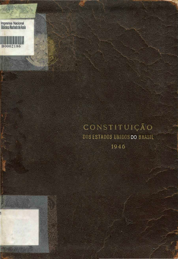 Capa do Livro Constituição dos Estados Unidos do Brasil