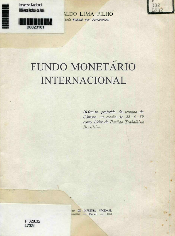 Capa do Livro Fundo Monetário Internacional