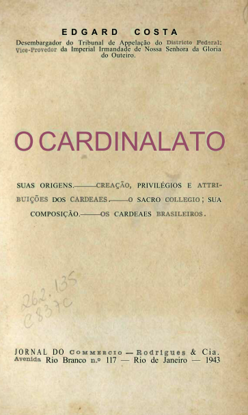 Capa do Livro O Cardinalato