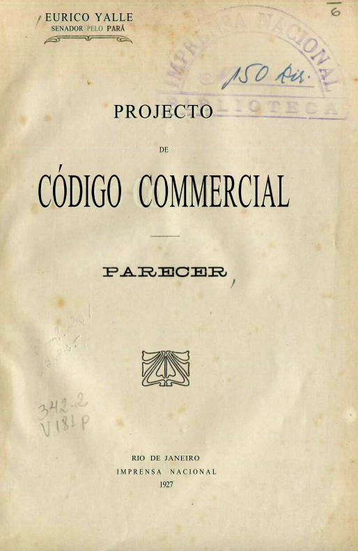 Capa do Livro Projecto de Codigo Commercial