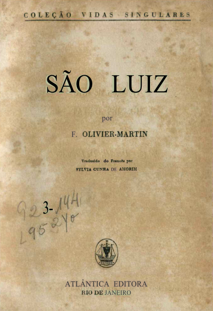 Capa do Livro São Luiz