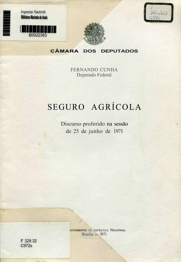 Capa do Livro Seguro Agrícola