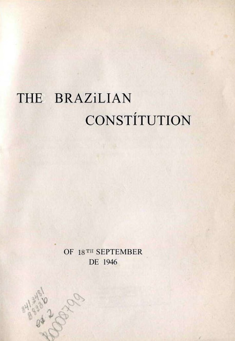 Capa do Livro The Brazilian Constitution
