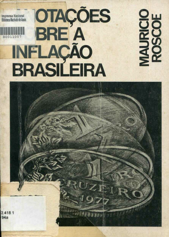 Capa do Livro Anotações Sobre a Inflação Brasileira