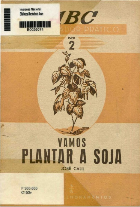 Capa do Livro ABC do Lavrador Prático Nº 2 - Vamos Plantar Soja