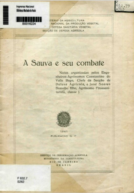 Capa do Livro A Sauva e seu combate