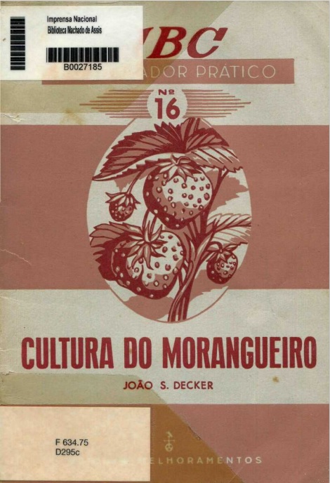 Capa do Livro ABC do Lavrador Prático Nº 16 - Cultura do Morangueiro