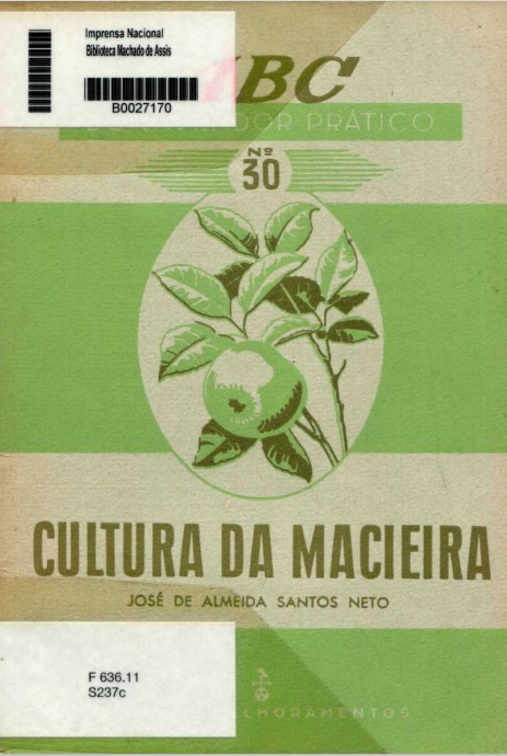 Capa do Livro ABC do Lavrador Prático Nº 30 - Cultura da Macieira
