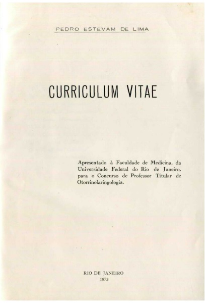 Capa do Livro Curriculum Vitae