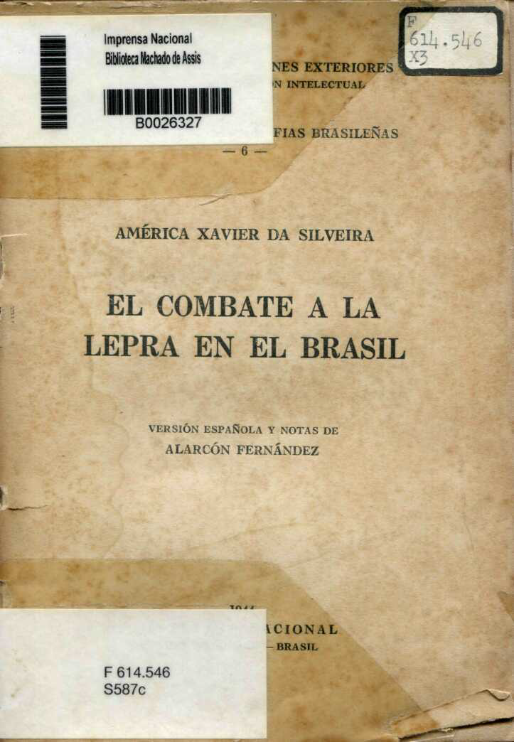 Capa do Livro El Combate a La Lepra En El Brasil