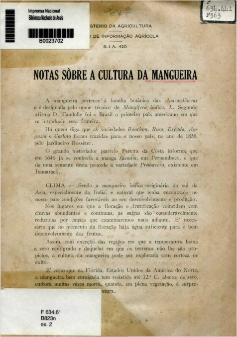 Capa do Livro Notas Sobre a Cultura da Mangueira