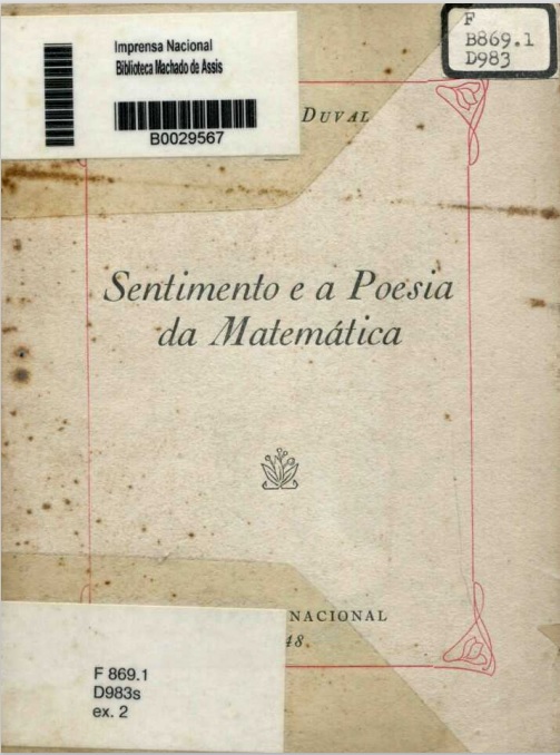 Capa do Livro Sentimento e a Poesia da Matemática