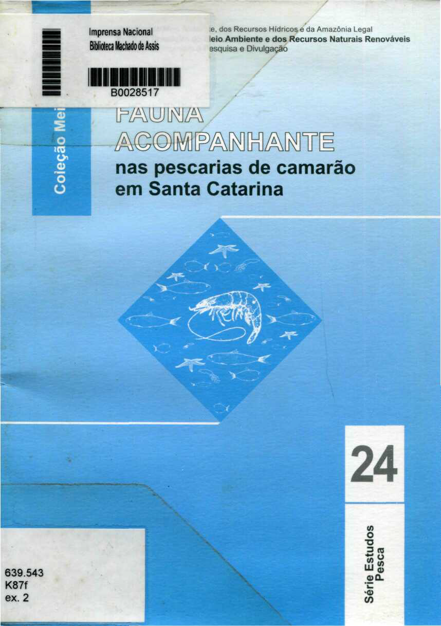 Capa do Livro Fauna Acompanhante - Coleção Meio Ambiente (Série Estudos - Pesca, nº 24)
