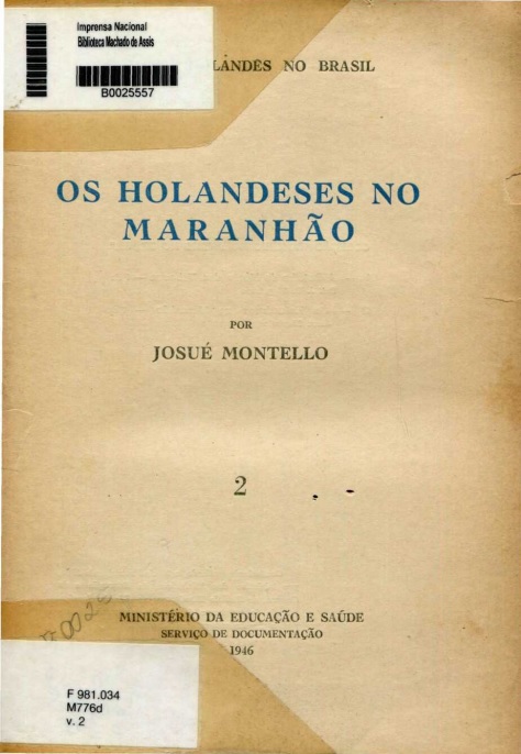 Capa do Livro Os Holandeses no Maranhão