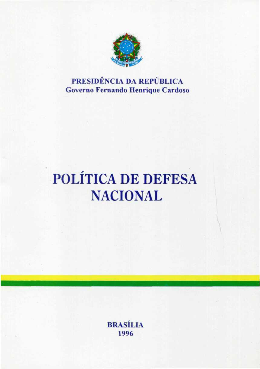 Capa do Livro Política de Defesa Nacional