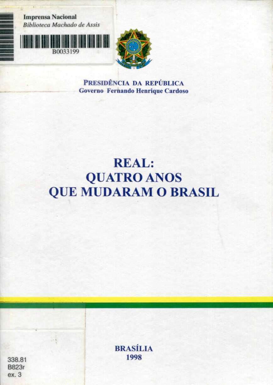 Capa do Livro Real: Quatro Anos Que Mudaram o Brasil