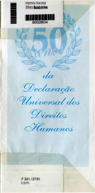 Capa do Livro 50 anos da Declaração Universal dos Direitos dos Homens