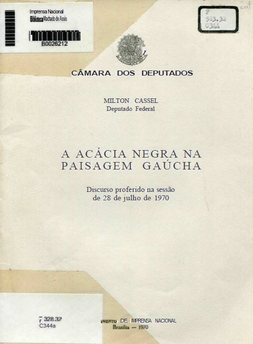 Capa do Livro A Acácia Negra na Paisagem Gaúcha
