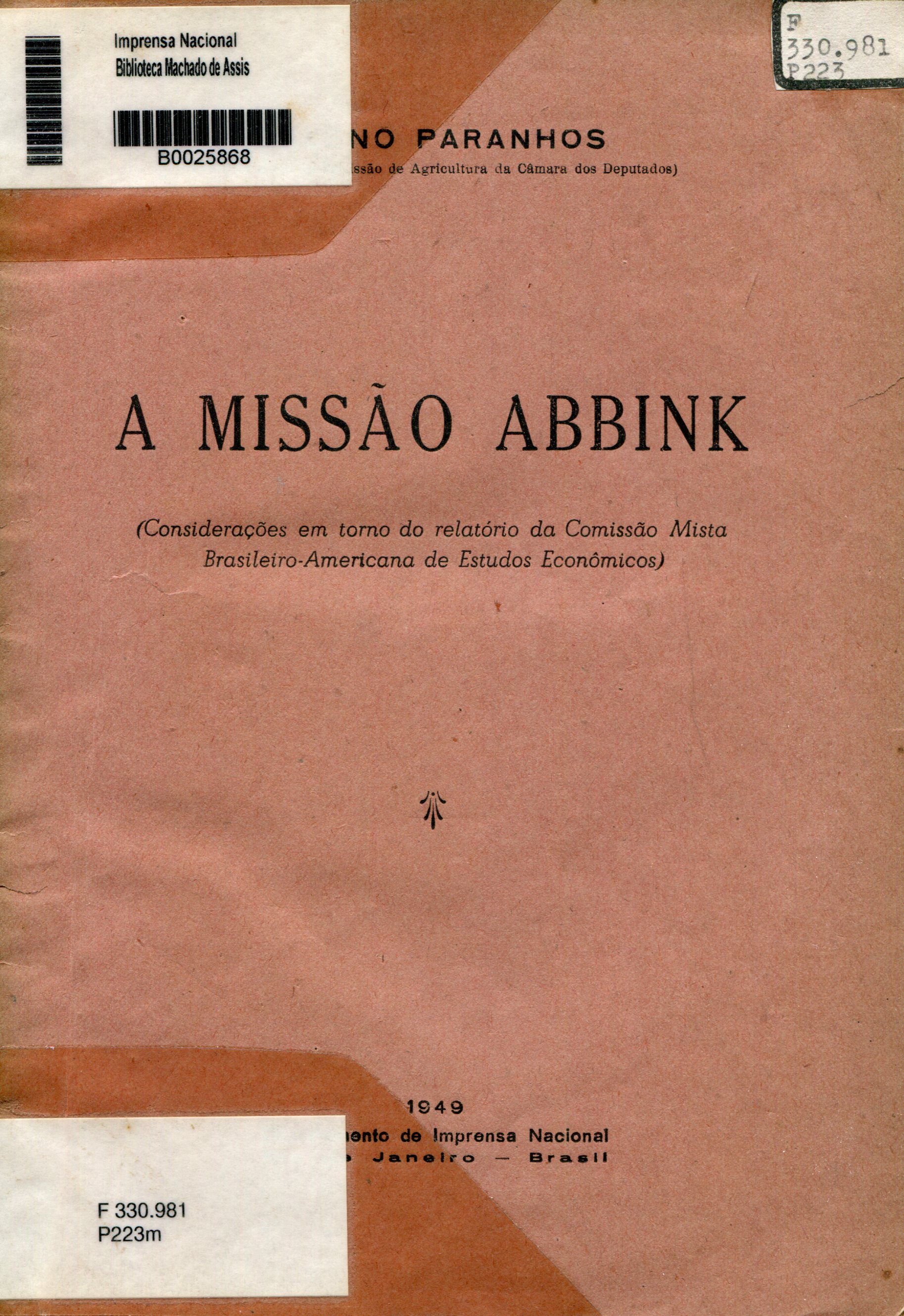 Capa do Livro A Missão ABBINK
