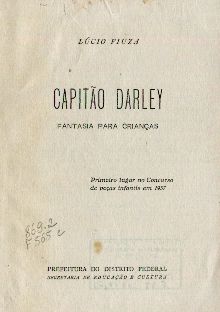Capa do Livro Capitão Darley-Fantasia para Crianças