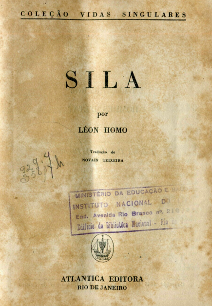 Capa do Livro Sila