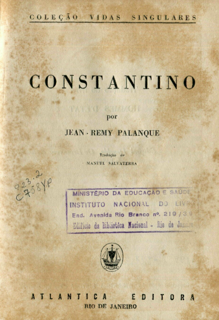 Capa do Livro Constantino