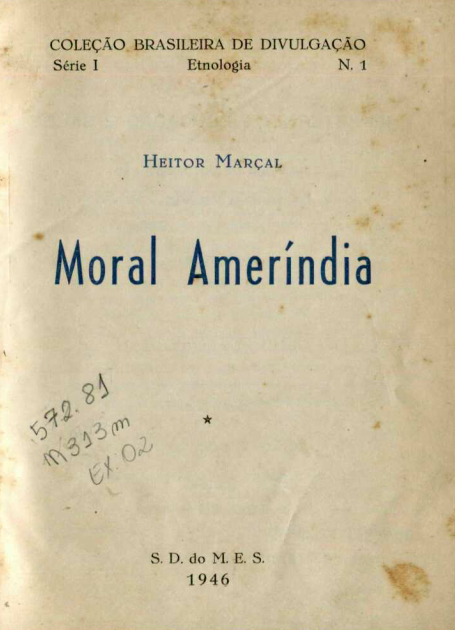 Capa do Livro Moral Ameríndia