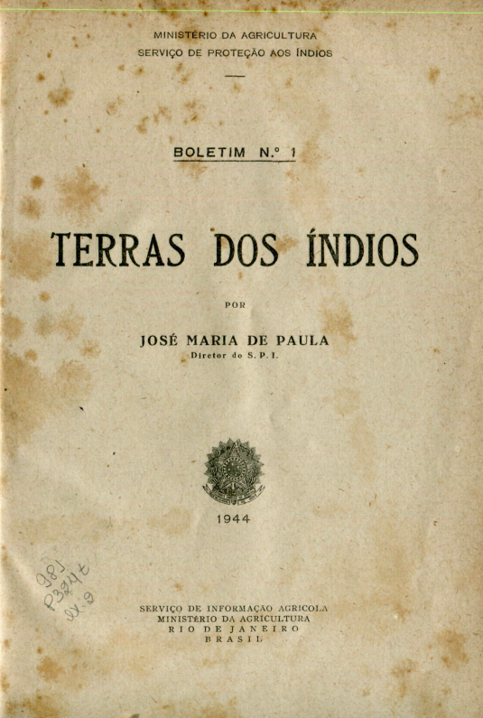 Capa do Livro Terras dos Indios