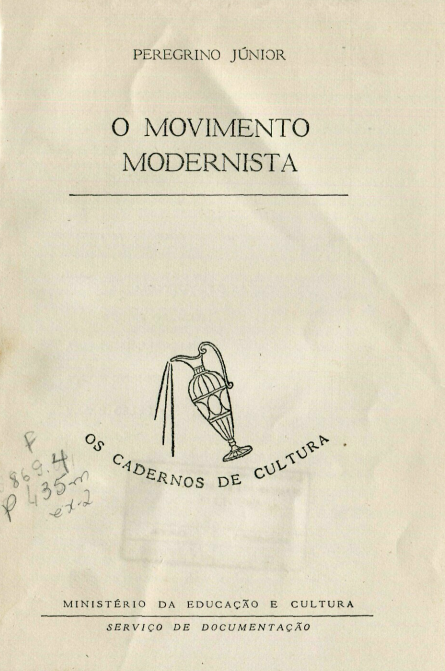 Capa do Livro O Movimento Modernista