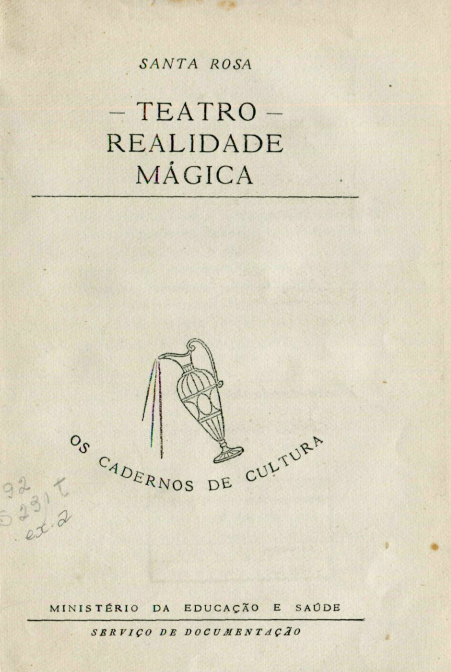 Capa do Livro Teatro - Realidade Mágica