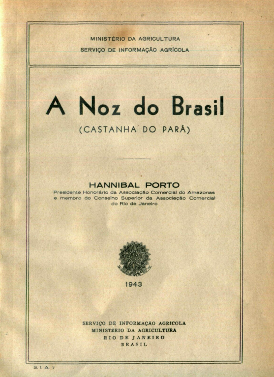 Capa do Livro A Noz do Brasil: Castanha do Pará