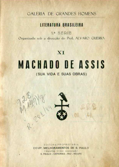 Capa do Livro Machado de Assis: Sua Vida e Suas Obras