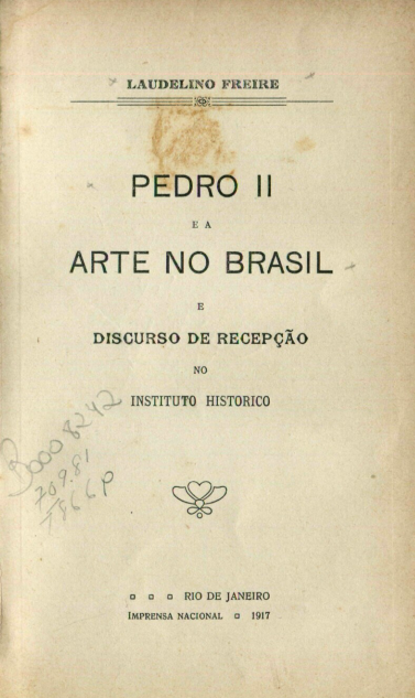 Capa do Livro Pedro II e a Arte no Brasil