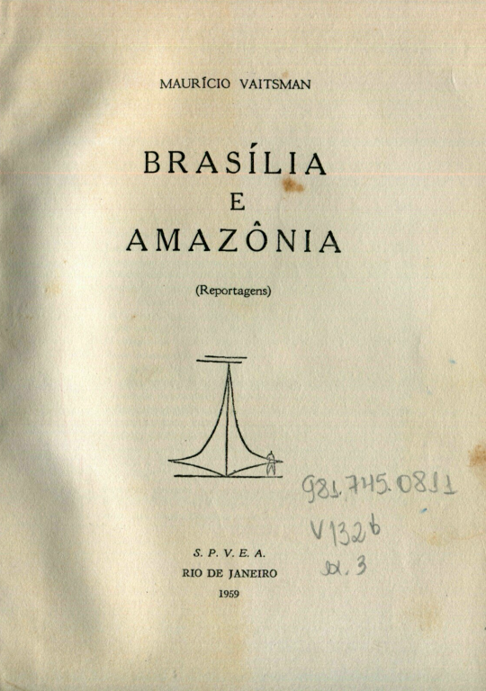 Capa do Livro Brasília e Amazônia