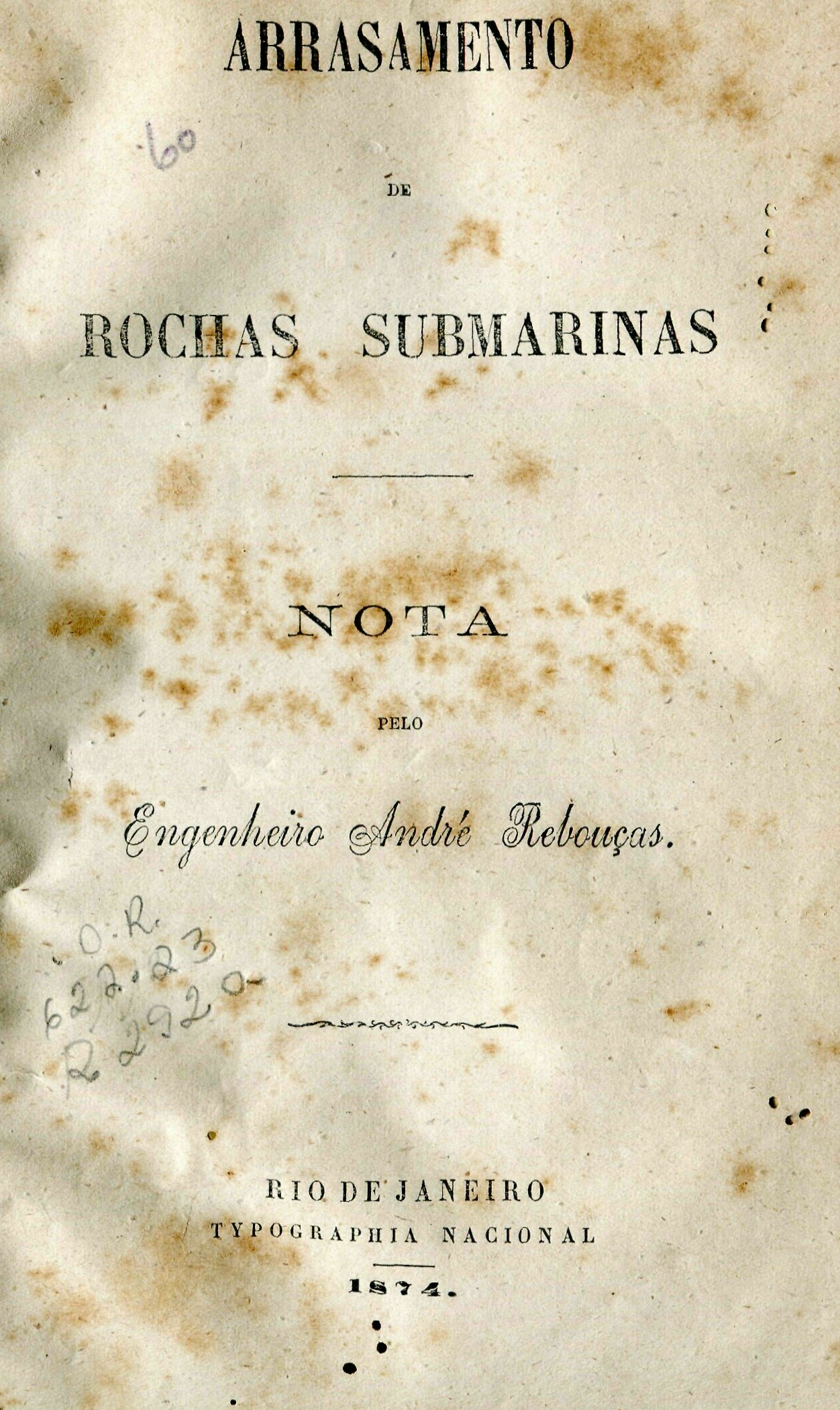 Capa do Livro Arrasamento de Rochas Submarinas