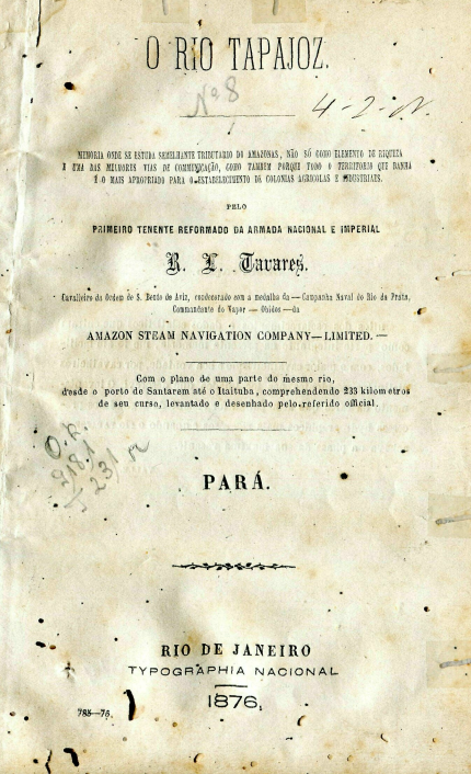 Capa do Livro O Rio Tapajoz