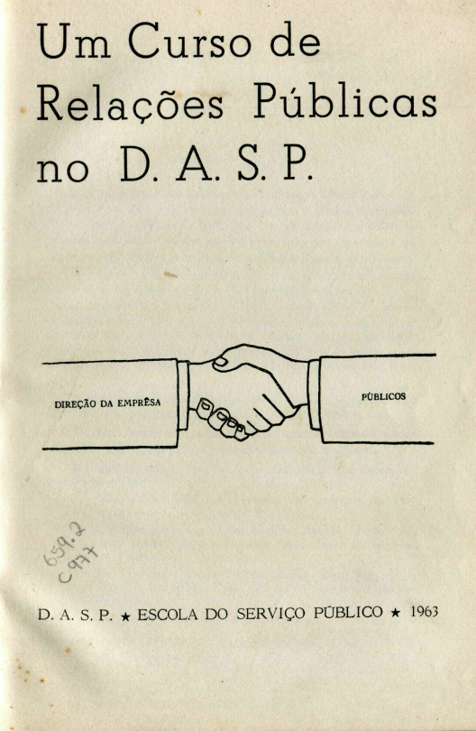 Capa do Livro Um Curso de Relações Públicas no D.A.S.P.