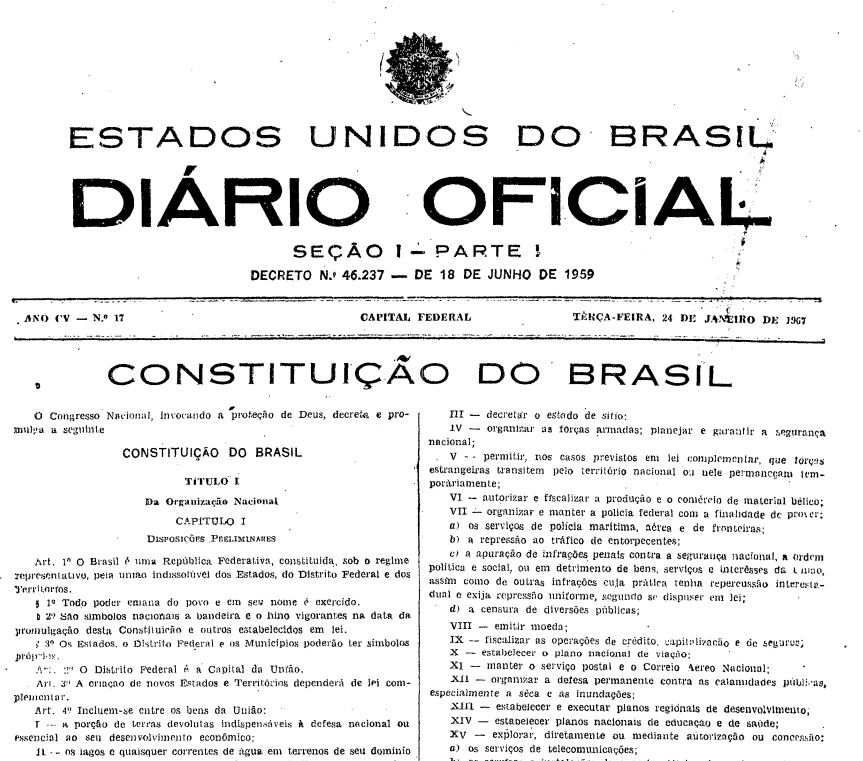 Constituição do Brasil de 1967.