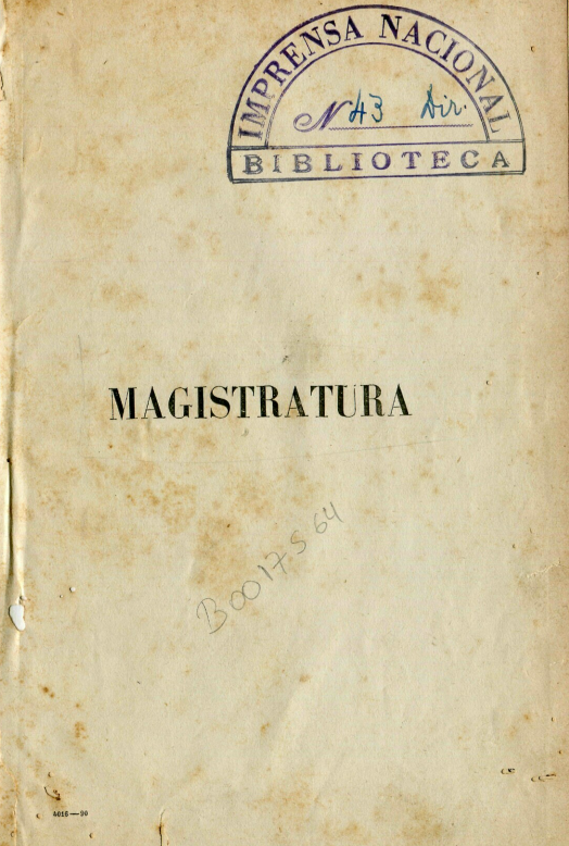 Capa do Livro Magistratura