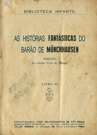 Capa do Livro As Histórias Fantásticas do Barão de Münchhausen
