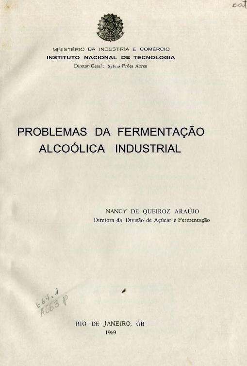 Capa do Livro Problemas da Fermentação Alcoólica Industrial